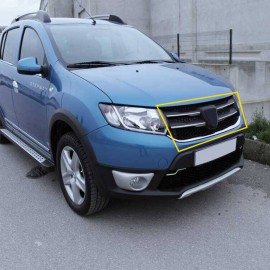 Dacia Logan MCV SW Krom Ön Panjur (4 Parça Paslanmaz Çelik) - 2013-2016 Modeller İçin
