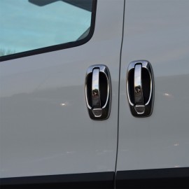 Fiat Doblo Chrome Door Handle 4 Doors 8 Pieces (Stainless Steel Set) - 2010-2022 Models
