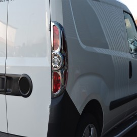 Fiat Doblo Tail Light Frame (2 Pieces ABS Chrome) - 2010-2014 Models