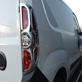 Fiat Doblo Tail Light Frame (2 Pieces ABS Chrome) - 2010-2014 Models