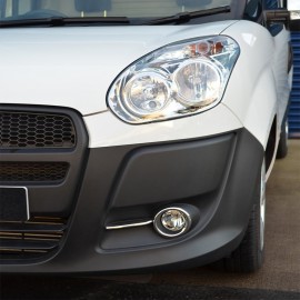 Fiat Doblo Fog Light Frame (2 Pieces ABS Chrome) - 2010-2014 Models