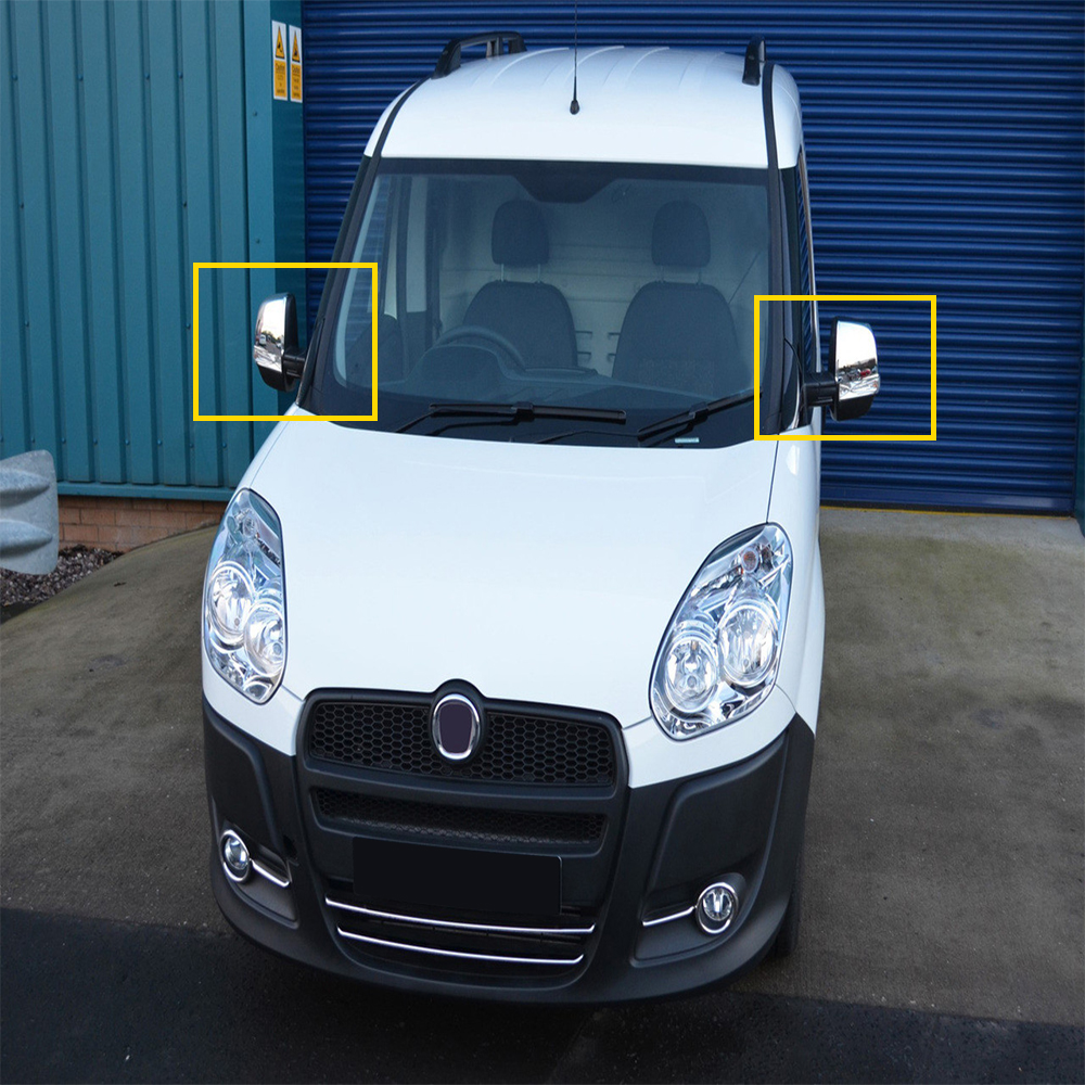 Fiat Doblo Ayna Kapağı (2 Parça ABS Krom) - 2010-2023 Modeller