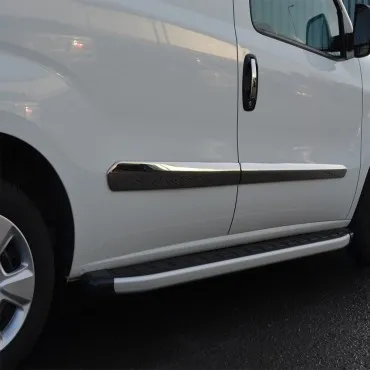 Fiat Doblo Krom Yan Kapı Çıtası (4 Parça Paslanmaz Çelik) - 2010-2022 Modeller