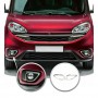 Fiat Doblo Krom Sis Çerçevesi (2 Parça Paslanmaz Çelik) - 2014-2023 Modeller