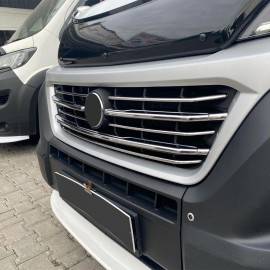Fiat Ducato Krom Ön Panjur (8 Parça Paslanmaz Çelik) - 2015-2022