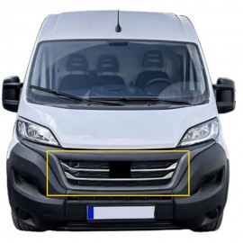 Fiat Ducato Krom Ön Panjur (3 Parça Paslanmaz Çelik) - 2022-2024