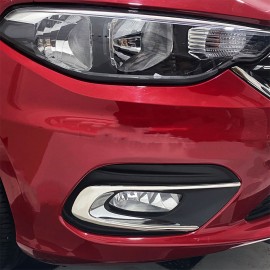 Fiat Egea SD Chrome Fog Light Trim (2 Pieces Stainless Steel) - 2015-2024 Models