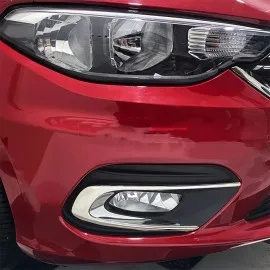 Fiat Egea SD Krom Sis Farı Çerçevesi (2 Parça Paslanmaz Çelik) - 2015-2024 Modeller
