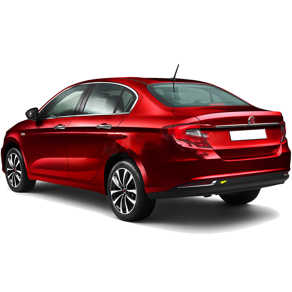 Fiat Egea SD Krom Reflektör Çerçevesi (2 Parça Paslanmaz Çelik) - 2015-2024 Modeller