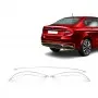 Fiat Egea SD Krom Arka Tampon Difüzör ve Ara Çıta (3 Parça Paslanmaz Çelik - Parlak) - 2015-2024 Modeller