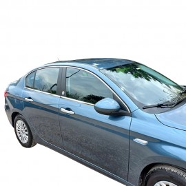 Fiat Egea SD Chrome Window Frame (8 Pieces Stainless Steel) - 2015-2024 Models