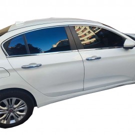 Fiat Egea SD Chrome Window Frame (8 Pieces Stainless Steel) - 2015-2024 Models