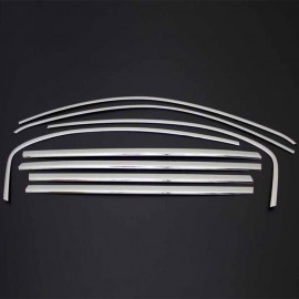 Fiat Egea SD Chrome Window Frame (8 Pieces Stainless Steel) - 2015-2024 Models