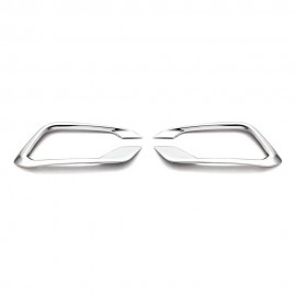 Fiat Egea SD Chrome Fog Light Frame (2 Pieces Stainless Steel - Large) - 2020-2024 Models