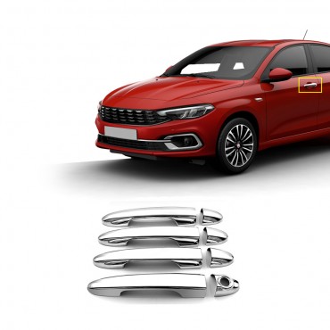 Fiat Egea HB Krom Kapı Kolu (4 Kapı - Paslanmaz Çelik) - 2015-2024 Modeller