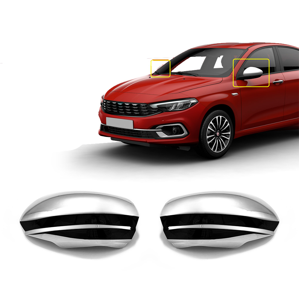 Fiat Egea HB Krom Ayna Kapağı (2 Parça ABS) - 2015-2024 Modeller