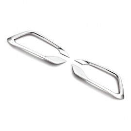 Fiat Egea HB Chrome Fog Light Frame (2 Pieces Stainless Steel - Large) - 2020-2024 Models