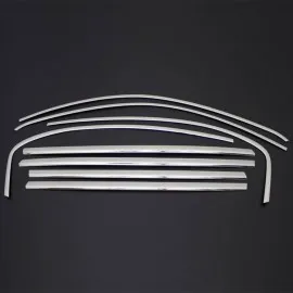 Fiat Egea Cross Krom Cam Çerçevesi (8 Parça Paslanmaz Çelik) - 2016-2024 Modeller