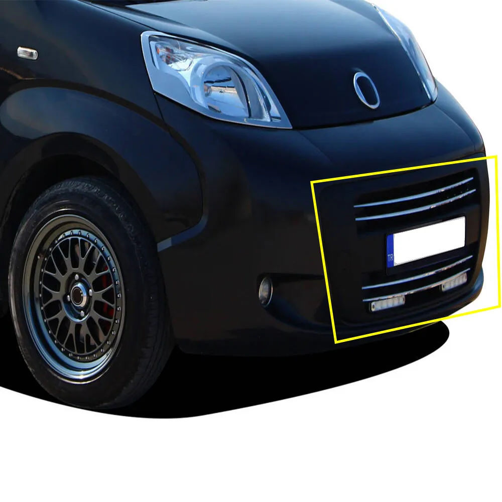 Fiat Fiorino Minivan Krom Ön Tampon Çıtası (4 Parça Paslanmaz Çelik) - 2007-2016 Modeller