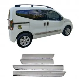 Fiat Fiorino Minivan Krom Yan Kapı Çıtası (4 Parça Paslanmaz Çelik) - 2007-2016 Modeller