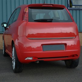 Fiat Grande Punto HB Krom Bagaj Alt Çıtası (Paslanmaz Çelik) - 2005 ve Sonrası Modeller