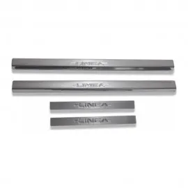 Fiat Linea SD Krom Kapı Eşiği (Paslanmaz Çelik) - 2007-2011 Modeller (4 Parça)