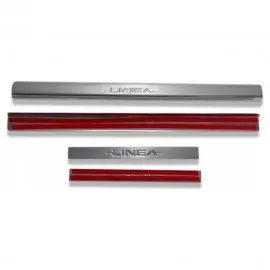 Fiat Linea SD Krom Kapı Eşiği (Paslanmaz Çelik) - 2007-2011 Modeller (4 Parça)