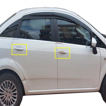 Fiat Linea SD Krom Kapı Kolu (Paslanmaz Çelik) - 8 Parça - 2012-2017 Modeller