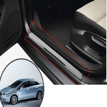 Fiat Linea SD Krom Kapı Eşiği (Paslanmaz Çelik) - 2012-2017 Modeller (4 Parça)