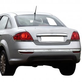 Fiat Linea SD Krom Arka Tampon Çıtası (Paslanmaz Çelik) - 2012-2017 Modeller (3 Parça)