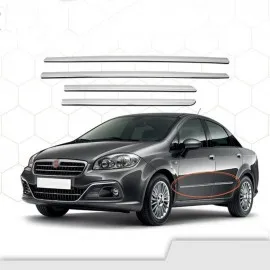 Fiat Linea SD Krom Yan Kapı Çıtası (Paslanmaz Çelik) - 2012-2017 Modeller (4 Parça)