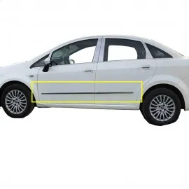 Fiat Linea SD Krom Yan Kapı Çıtası (Paslanmaz Çelik) - 2012-2017 Modeller (4 Parça)