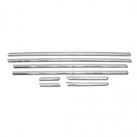 Fiat Linea SD Chrome Window Trim (Stainless Steel) - 2012-2017 Models (8 Pieces)