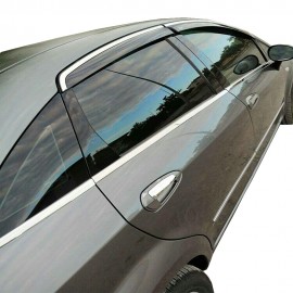 Fiat Linea SD Chrome Window Trim (Stainless Steel) - 2012-2017 Models (8 Pieces)