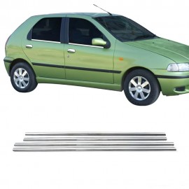 Fiat Palio HB Krom Cam Çıtası (Paslanmaz Çelik) - 4 Parça - 1998-2011 Modeller
