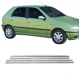 Fiat Palio HB Krom Cam Çıtası (Paslanmaz Çelik) - 4 Parça - 1998-2011 Modeller