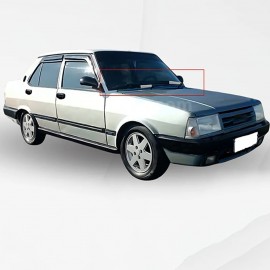 Fiat-Tofaş Doğan-Şahin-Kartal Krom Cam Silgi Kromu (Paslanmaz Çelik) - 2 Parça