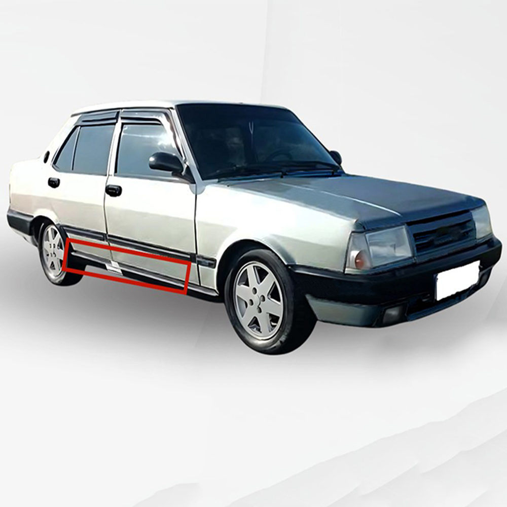 Fiat-Tofaş Doğan-Şahin-Kartal Krom Z Marşbiyel (Paslanmaz Çelik) - 2 Parça