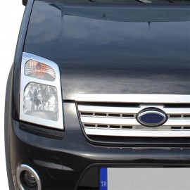 Ford Connect Panel Van Krom Far Çerçevesi (Paslanmaz Çelik) - 2002-2014 Modeller (2 Parça)