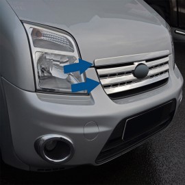 Ford Connect Panel Van Krom Ön Panjur (Paslanmaz Çelik) - 2009-2014 Modeller (2 Parça Set)